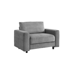 Modern Minimalist Chair Corduroy Sofa, Grey, Suitable for Daily Home Use