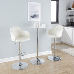 Clear Adjustable Contemporary Bar Table by LumiSource