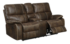 Brown Power Reclining Loveseat