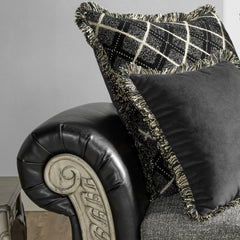 San Marino 2-Tone Fabric Wooden Frame Chaise