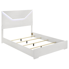 Pierce White High Gloss 4-piece Queen Bedroom Set