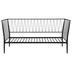 Vertigo Matte Black Metal Twin Daybed Bed Frame