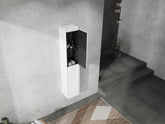 12" Bathroom Side Cabinet, 2-Soft Close Doors, Float Mounting Design, 12*2(KD-Packing)
