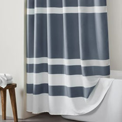 1 PCS 108x72" Shower Curtain with 3M Treatment Dark Blue