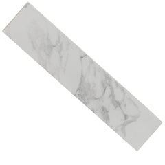 22" x 4" Bathroom Sink Side Splash, Size for Bathroom Vanity Sink Top, Engineered Marble Stone Side Splash, Bianco carrara wenato color
