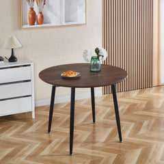 Extensible table,DINING TABLE,OFFICE TABLE,COFFEE TABLE,black metal leg,walnut color top,100/140/180x100x75cm