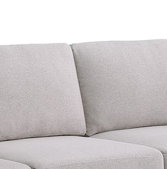 Kristin 70.5" Light Gray Linen Fabric Loveseat