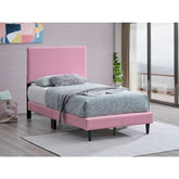 Baron G00706-TB-UP Twin Bed ( Mattress Not Included), Pink