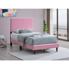 Baron G00706-TB-UP Twin Bed ( Mattress Not Included), Pink