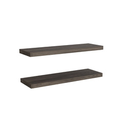 Ecco 31.5" Wide Floating Shelves Set of 2, Shelves for Wall Decor for Bedroom, Bathroom Storage Shelves, Book Shelves for Living Room