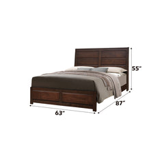 Oberreit Walnut Finish Queen Bed