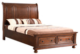 Traditional Cherry Twin Bed For Cozy Spaces