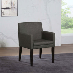 Yorkshire Grey Upholstered Dining Arm Chair (Set of 2)