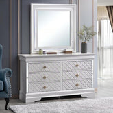 Verona G6735-D Dresser(Without Mirror), Pearl White