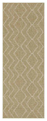 Earth GC_NTL1011 Jute/White 2 ft. 7 in. x 7 ft. 3 in. Indoor/Outdoor Area Rug