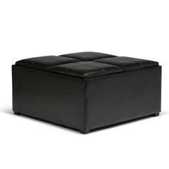 Avalon Square Coffee Table Storage Ottoman