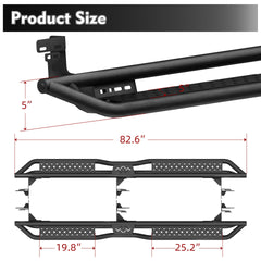 Running Boards Nerf Bars For 09-18 Dodge Ram 1500 / 10-26 2500 3500 Crew Cab