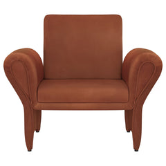 Whitney Rust Orange Upholstered Accent Armchair