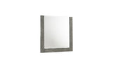 Elara Mirror – Two-Tone High-Gloss Marble & Lacquer Frame with Large Reflective Surface and Elegant Design- Gray(Includes Mirror Only) same as B009P309298 (CA inventory)