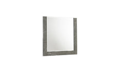 Elara Mirror – Two-Tone High-Gloss Marble & Lacquer Frame with Large Reflective Surface and Elegant Design- Gray(Includes Mirror Only) same as B009P309298 (CA inventory)