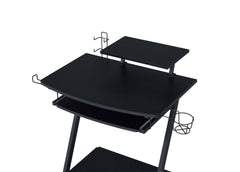 Ordrees Black Finish Gaming Desk