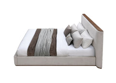 Orane Gray Fabric Queen Bed