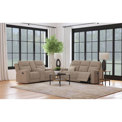 Slater Taupe 2-piece Upholstered Reclining Sofa Set