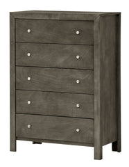 Elegant Transitional Storage Chest In Gray