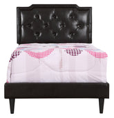 Elegant Twin Bed In Rich Cappuccino Finish