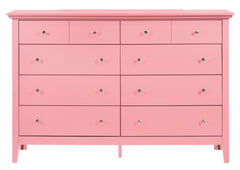 Charming Pink Casual Dresser