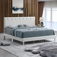 Sinclair G001608-QB-UP Queen Bed WHEAT( Mattress Not Included)