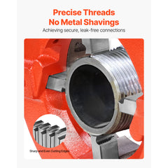 Threading Machine Dies 1/2"-3/4" NPT Pipe Dies 4 Pcs Right-Handed HSS Material