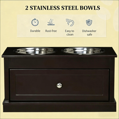 Pet Food Bowl Dog Feeding Station,Large Elevated Dog Bowls