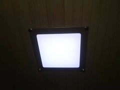 1 to 2 Person Hemlock Wood Low EMF FAR Infrared Sauna For Home with LED Control Panel and Tempered Glass Door