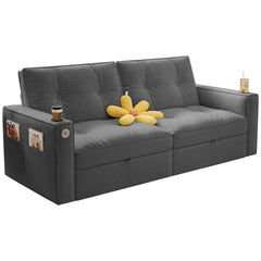 W3820S00013
2-in-1 Multi-Functional Sofa Bed (for Sitting & Sleeping), made of modern corduroy fabric, suitable for living rooms, bedrooms, apartments and small spaces