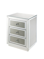 Noralie Mirrored & Faux Dimaonds Accent Table