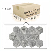 Hexagon Carrara Marble, Gray marble, natural marble,for wall and floor,honed finished marble tile, natural stone, genuine marble, real marble, 1 box 12 pcs