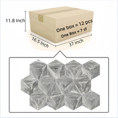 Hexagon Carrara Marble, Gray marble, natural marble,for wall and floor,honed finished marble tile, natural stone, genuine marble, real marble, 1 box 12 pcs