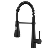 LED Commercial Kitchen Faucet with Pull Down Sprayer, Single Handle Single Lever Kitchen Sink Faucet