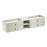 96" Wall Hung Bathroom Vanity Cabinet Fits Double Sinks, Cabinet Only (Countertop and Sinks Not Included)