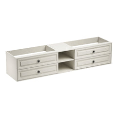 96" Wall Hung Bathroom Vanity Cabinet Fits Double Sinks, Cabinet Only (Countertop and Sinks Not Included)