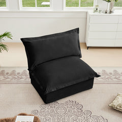 Koala Armless Sofa - Black