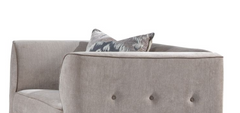 Cyndi Tan Velvet Chair W/Pillow