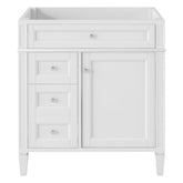 30'' Bathroom Vanity without Top Sink, Modern Bathroom Storage Cabinet with 2 Drawers and a Tip-out Drawer (NOT INCLUDE BASIN)