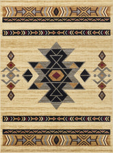 Tribes GC_YLS4006 Cream 7 ft. 10 in. x 10 ft. 3 in. Southwest Area Rug