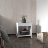 Chroma 16.5" Tall Minimalistic Nightstand with open shelf