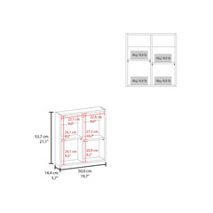 Duma 21.1" H x 19.7" W Mirror Medicine Cabinet, One door with Four interior Shelves for Bathroom, Kitchen Black