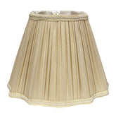 Slant Inverted Corners Fancy Square Pleated Softback Lampshade with Washer Fitter, Taupe