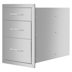 14"x20"x23" Three-layer Drawer cabinets for outdoor kitchens or courtyards