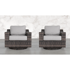 LSI Outdoor Swivel Patio Chair with Cushions – Fully Assembled & Comfortable Seating